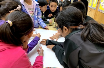 Students at PS130 During a Workshop on Sugary Drinks